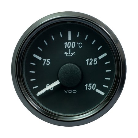 VDO VDO SingleViu 52mm (2-1/16") Oil Temp. Gauge - 150&deg; C - 322-18 Ohm A2C3833380030